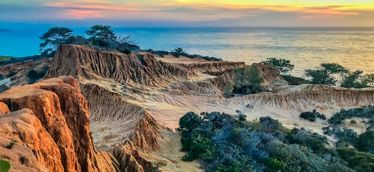 Broken Hill at Torrey Pines State Natural Reserve and State Park near San Diego